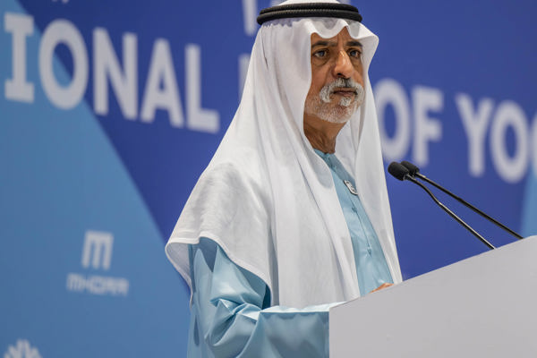  Nahyan bin Mubarak attends International Day of Yoga celebrations The event was held at ADNEC as part of the Abu Dhabi Sports Summer