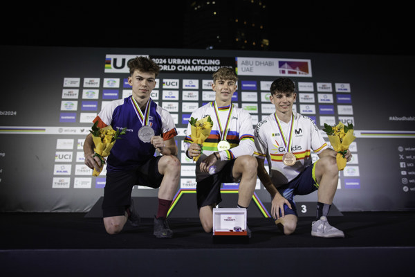 UCI Urban Cycling World Championships 2024: rainbow titles in the Men Junior trials go to Spain and France